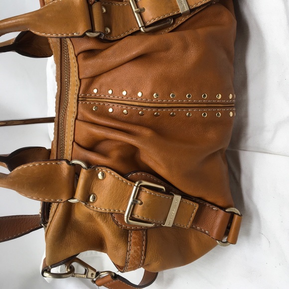 Michael Kors Vintage Astor StuddedBelted Harness SatchelCrossbody - Picture 2 of 14